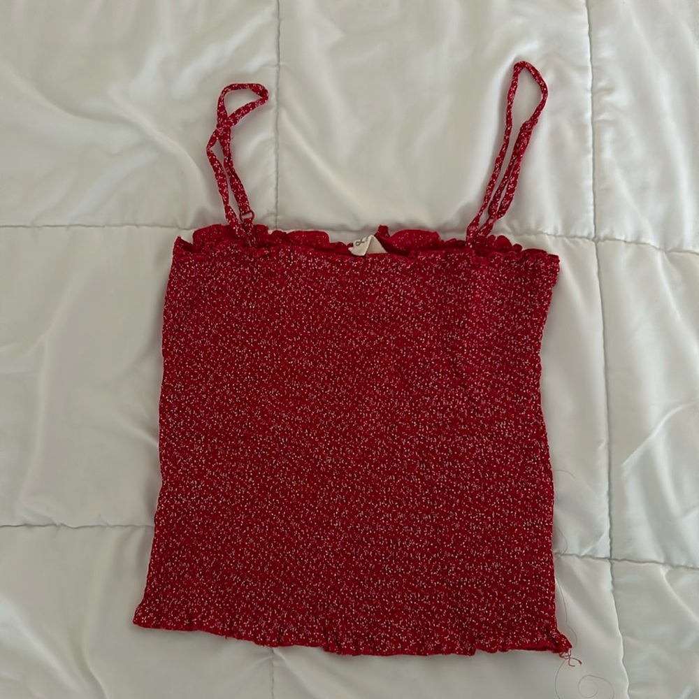 John Galt Smocked Tank Top